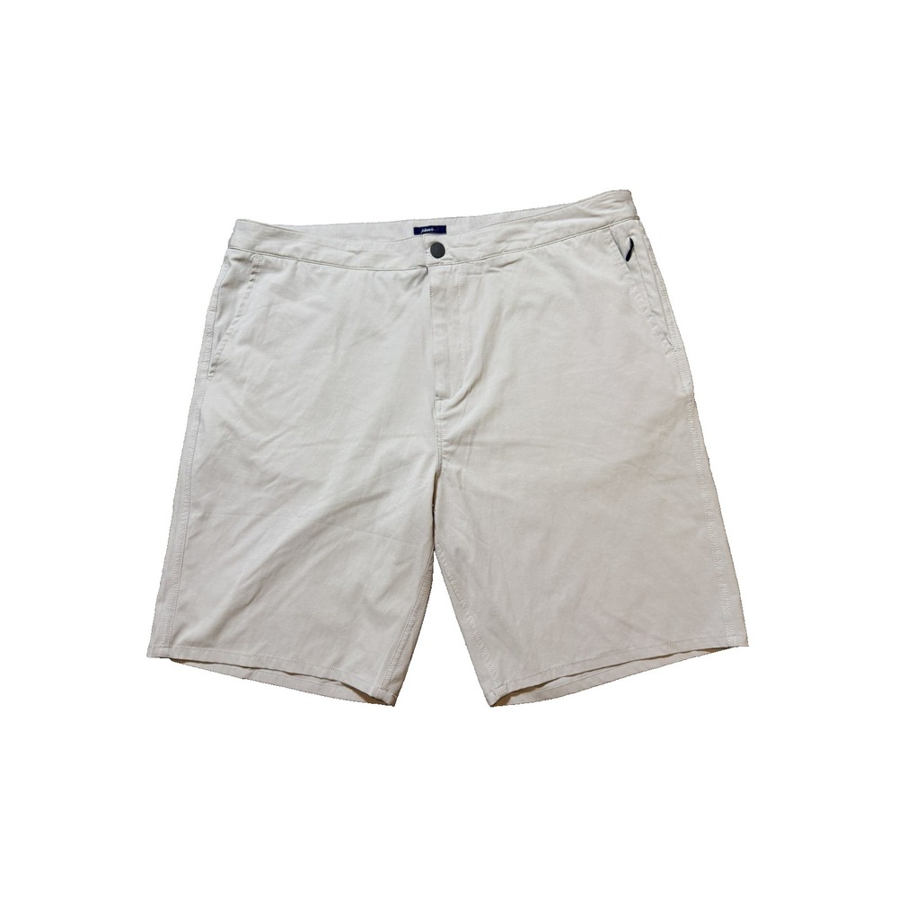johnnie-O Men's Size 38 Performance Shorts Khaki Beige Stretch Golf Casual